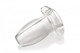 Peephole Clear Hollow Anal Plug Small by Master Series - view 5