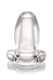 Peephole Clear Hollow Anal Plug Small by Master Series - view 6