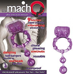 Macho Ultra Erection Keeper Vibrating Erection Ring by NassToys