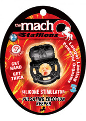 Macho Pulsating Erection Keeper (Black) by NassToys