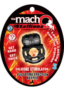 Macho Pulsating Erection Keeper (Black) by NassToys