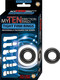 My Ten Erection Rings Tight Firm Rings Black by NassToys - view 3