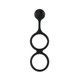 My Erection Ring Scrotum Ring With Weighted Ball Banger Silicone Black by NassToys - view 4
