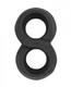 My Erection ring Figure Eight Penis & Scrotum Ring Black by NassToys - view 4