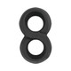 My Erection ring Figure Eight Penis & Scrotum Ring Black by NassToys - view 5