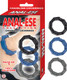 Anal-ese Collection Chainlink Shaftrings Black,blue,grey by NassToys - view 2