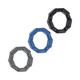Anal-ese Collection Chainlink Shaftrings Black,blue,grey by NassToys - view 3