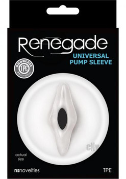 Renegade Universal Pump Vagina Sleeve Clear by NS Novelties