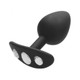 Ouch! Large Diamond Butt Plug With Handle - Black by Shots - view 4