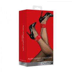 Ouch! Plush Leather Ankle Cuffs
