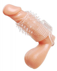 Clear Sensations Vibrating Textured Erection Sleeve by Size Matters