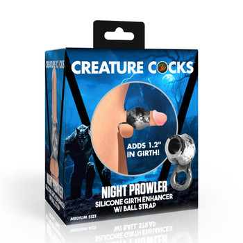 Creature Dildos Night Prowler Silicone Girth Enhancer with Ball Strap M by XR LLC