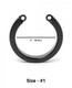Chastity Cage U-ring #1 - Black