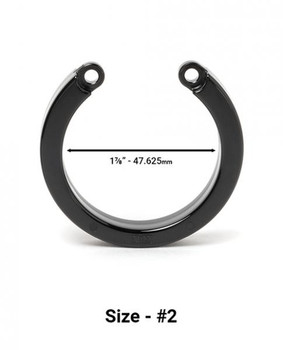 Chastity Cage U-ring #2 - Black