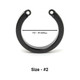 Chastity Cage U-ring #2 - Black - view 2
