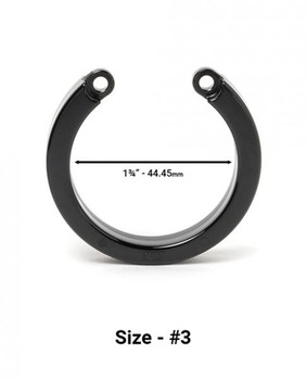 Chastity Cage U-ring #3 - Black