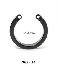 Chastity Cage U-ring #4 - Black