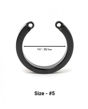 Chastity Cage U-ring #5 - Black