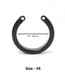 Chastity Cage U-ring #5 - Black