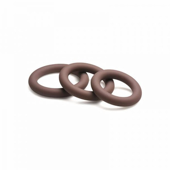 Jock Silicone Erection Ring 3-piece Set Dark