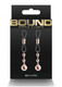 Bound Nipple Clamps D1 Rose Gold