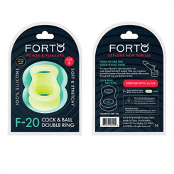 Forto F-20: Testicle Stretcher Liquid Silicone 50/67 Mm Glow-in-the-dark