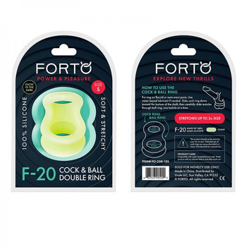 Forto F-20: Testicle Stretcher Liquid Silicone 50/67 Mm Glow-in-the-dark