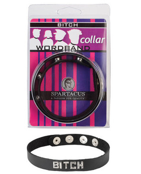 Wordband Collar - Black