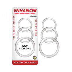 Enhancer Silicone Shaftrings Clear