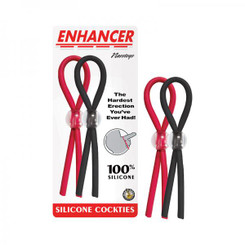 Enhancer Silicone Shaftties Red/black