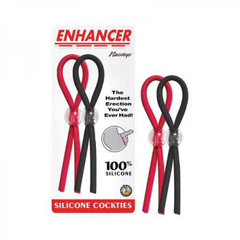 Enhancer Silicone Shaftties Red/black