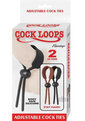 Penis Loops Adjustable Penis Ties Brown & Black