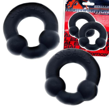 Oxballs Ultraballs 2-pack Erection ring Plus+silicone Special Edition Night