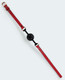 Lust Pu Leather Ball Gag - Red/black - view 2