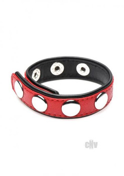 Cg Leather Speed Snap Erection ring Red