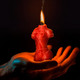Bound Goddess Drip Candle - Red - view 2