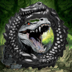 Black Caiman Silicone Erection Ring