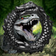 Black Caiman Silicone Erection Ring