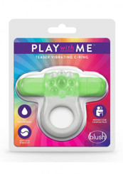 Play With Me - Teaser Vibrating C-ring - Green