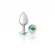 Cheeky Charms Round Clear Iridescent Medium Silver Plug - view 4