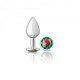 Cheeky Charms Round Rainbow Medium Silver Plug - view 4