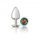 Cheeky Charms Round Rainbow Large Silver Plug - view 4