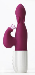 Luv It Raspberry Silicone Rabbit Vibrator Sex Toy
