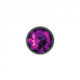 Cheeky Charms Round Purple Small Gunmetal Butt Plug - view 2
