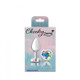 Cheeky Charms Heart Clear Iridescent Small Silver Plug - view 3