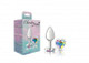 Cheeky Charms Heart Clear Iridescent Small Silver Plug - view 5