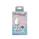 Cheeky Charms Heart Clear Iridescent Medium Silver Plug - view 3