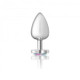 Cheeky Charms Heart Clear Iridescent Large Silver Plug - view 2