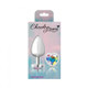 Cheeky Charms Heart Clear Iridescent Large Silver Plug - view 3
