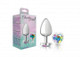 Cheeky Charms Heart Clear Iridescent Large Silver Plug - view 5